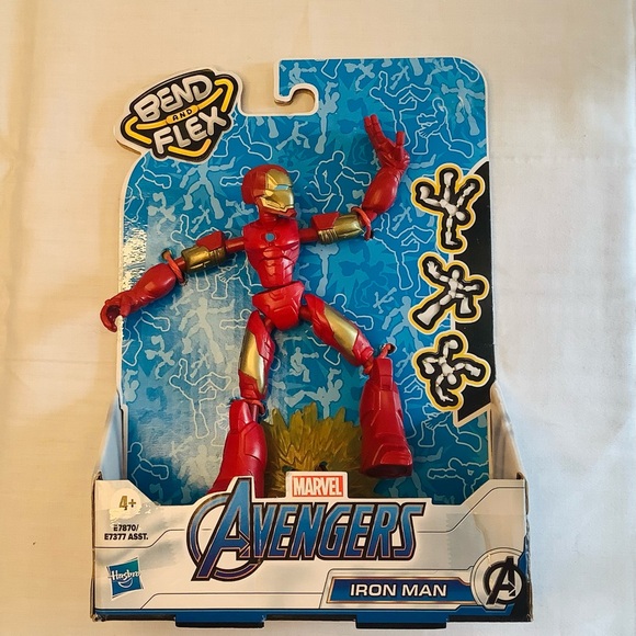 Iron Man Marvel Avengers Bend & Flex Action Figure, 6” - Picture 1 of 2